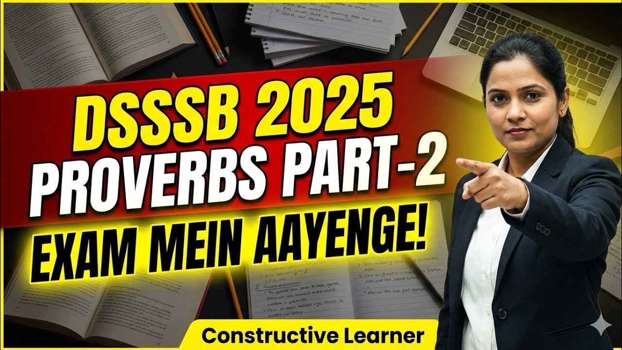 DSSSB 2025 Proverbs Part-2 | DSSSB MTS PRT TGT Exam Important Proverbs | One Shot Revision
