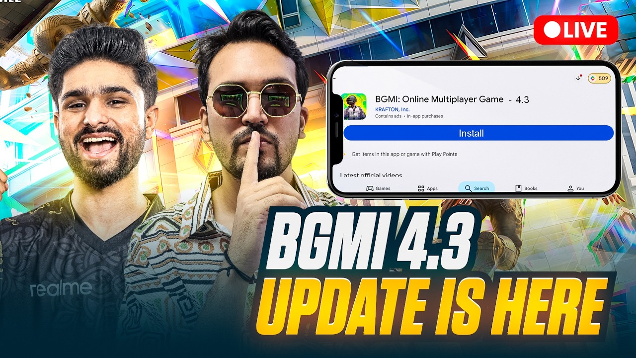 🥶BGMI 4.3 UPDATE IS HERE😎 | BGMI LIVE🔴