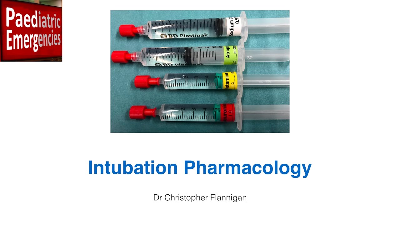 Intubation Pharmacology