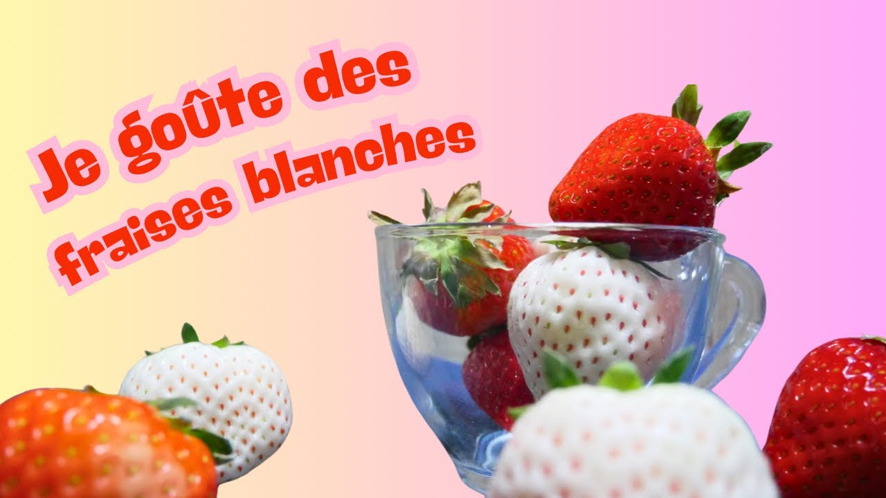 Je go&ucirc;te des fraises blanches !