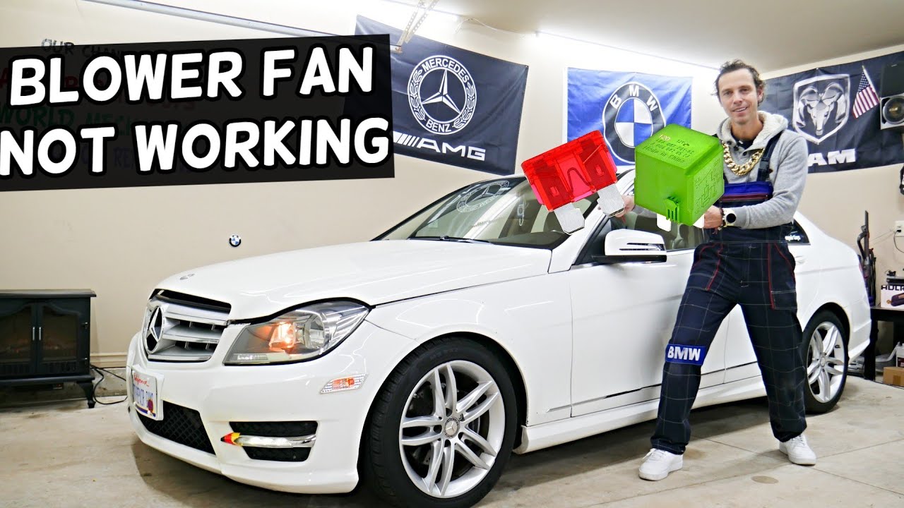 MERCEDES W204 Blower Motor Fan Does Not Work C250 C300 C180 C200 C220 C280 C320 C350 CDI