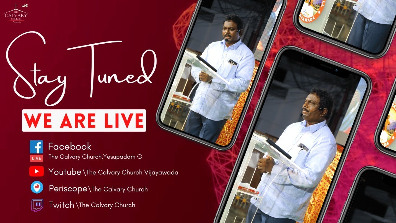 Online Service || The Calvary Church Vijayawada ||  Pastor Yesupadam || Mrs Deevena  || TCCV 