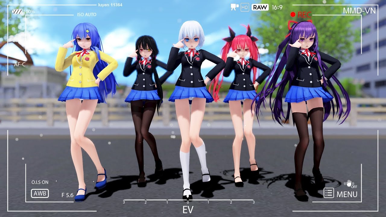 [MMD] Date A Live - Booo!  (Tohka, Kurumi, Shido, Kotori, Origami)