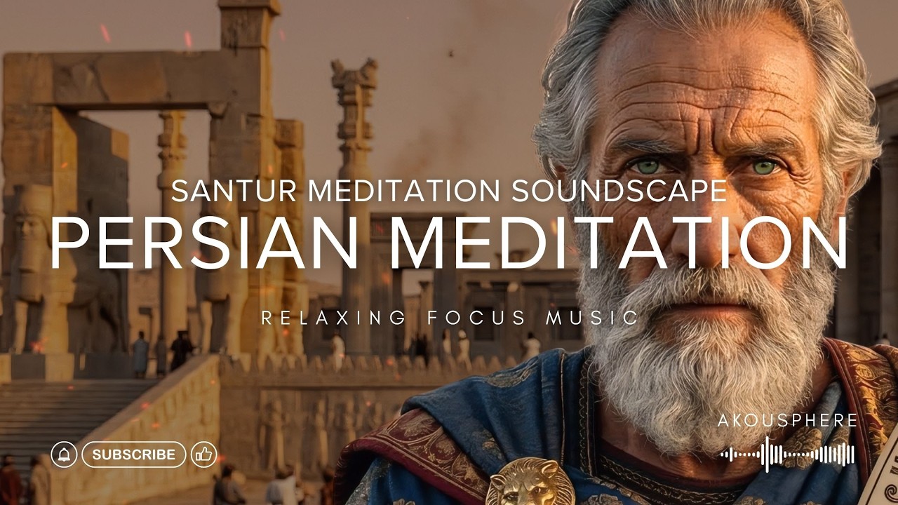 TRADITIONAL PERSIAN SANTUR MEDITATION | Elegant Persian Garden Soundscapes And Water Ripples