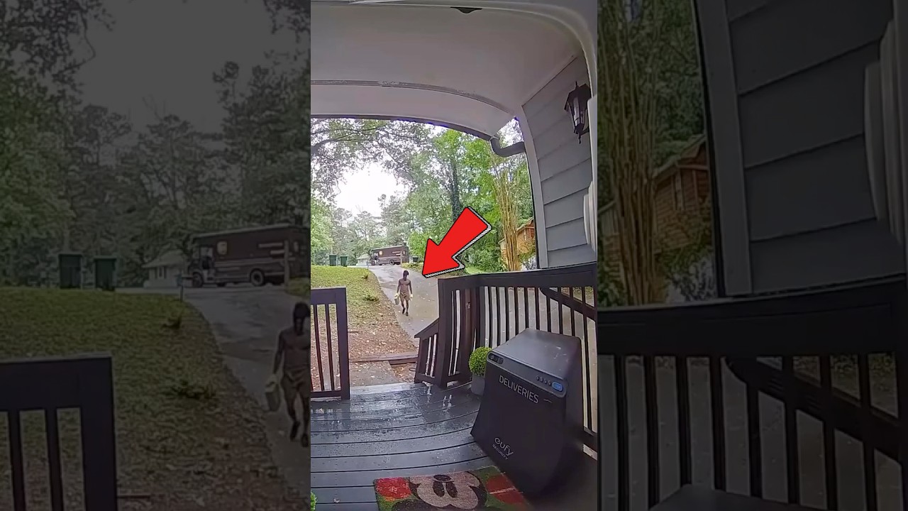 Delivery Guy's SHOCKING Reaction Caught On Camera!😐 #shortsvideo