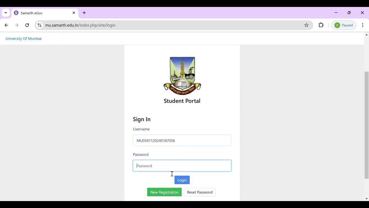 UG| MUMBAI UNIVERSITY| SAMARTH PORTAL| EXAM FORM| FOR STUDENT