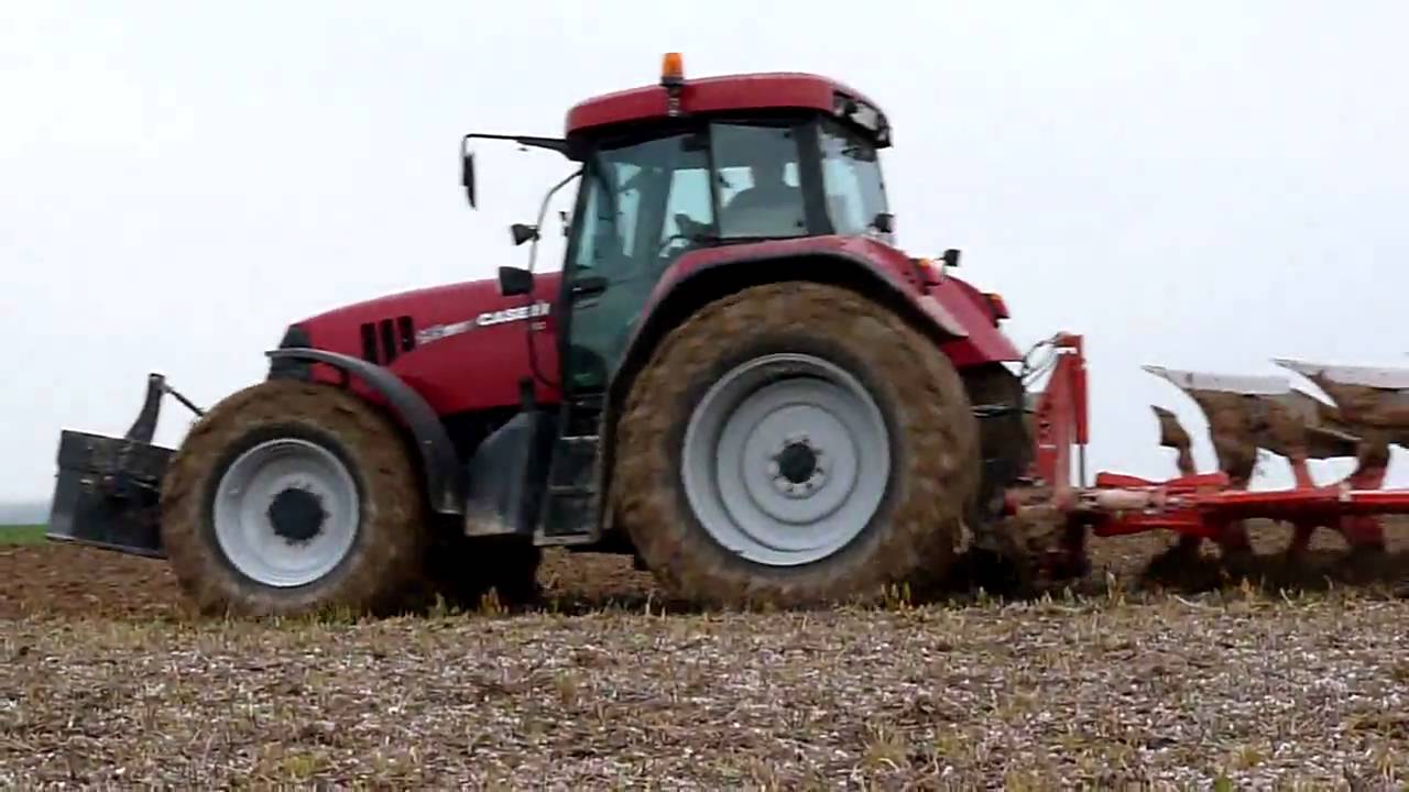 Ploughing in France, Case IH