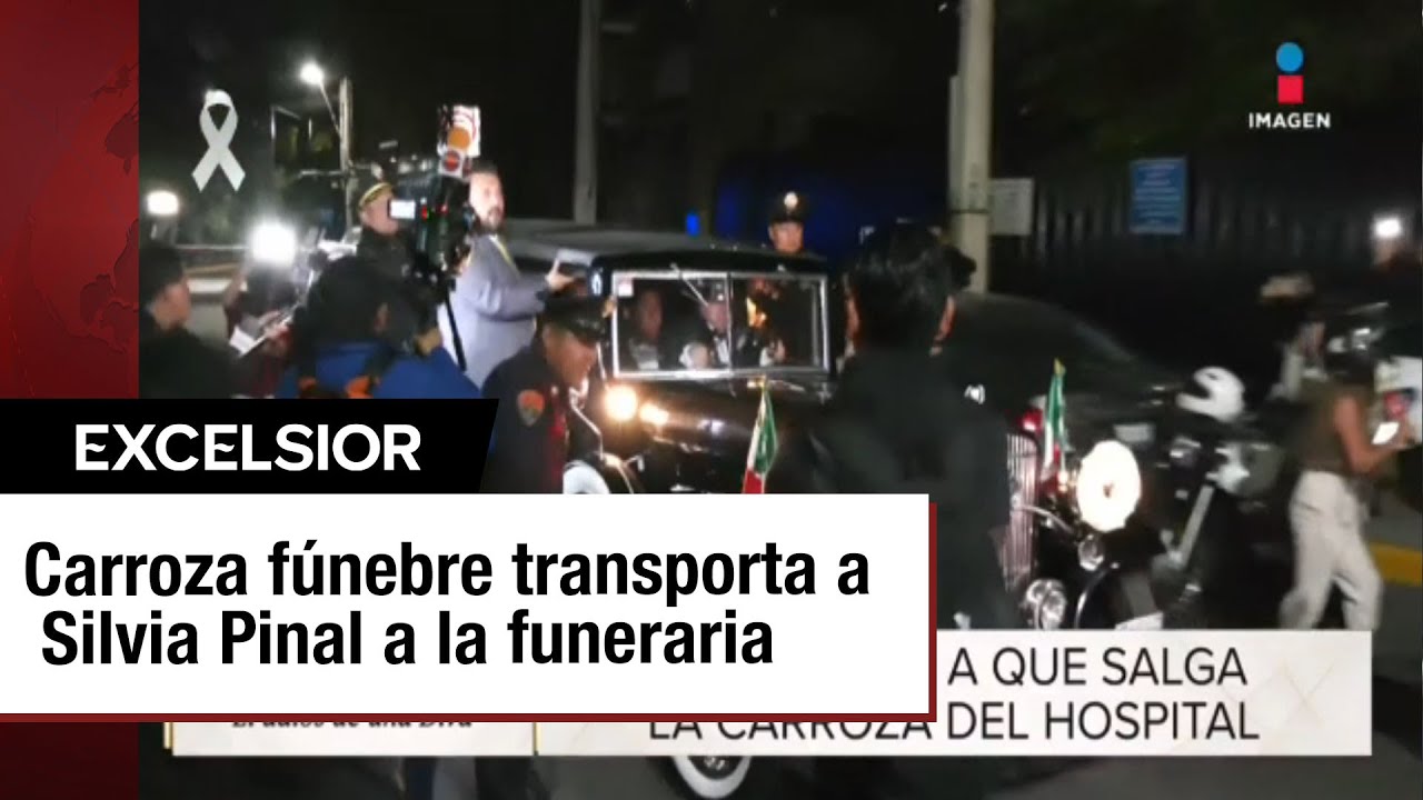 EN VIVO: carroza fúnebre transporta a Silvia Pinal del hospital a la funeraria