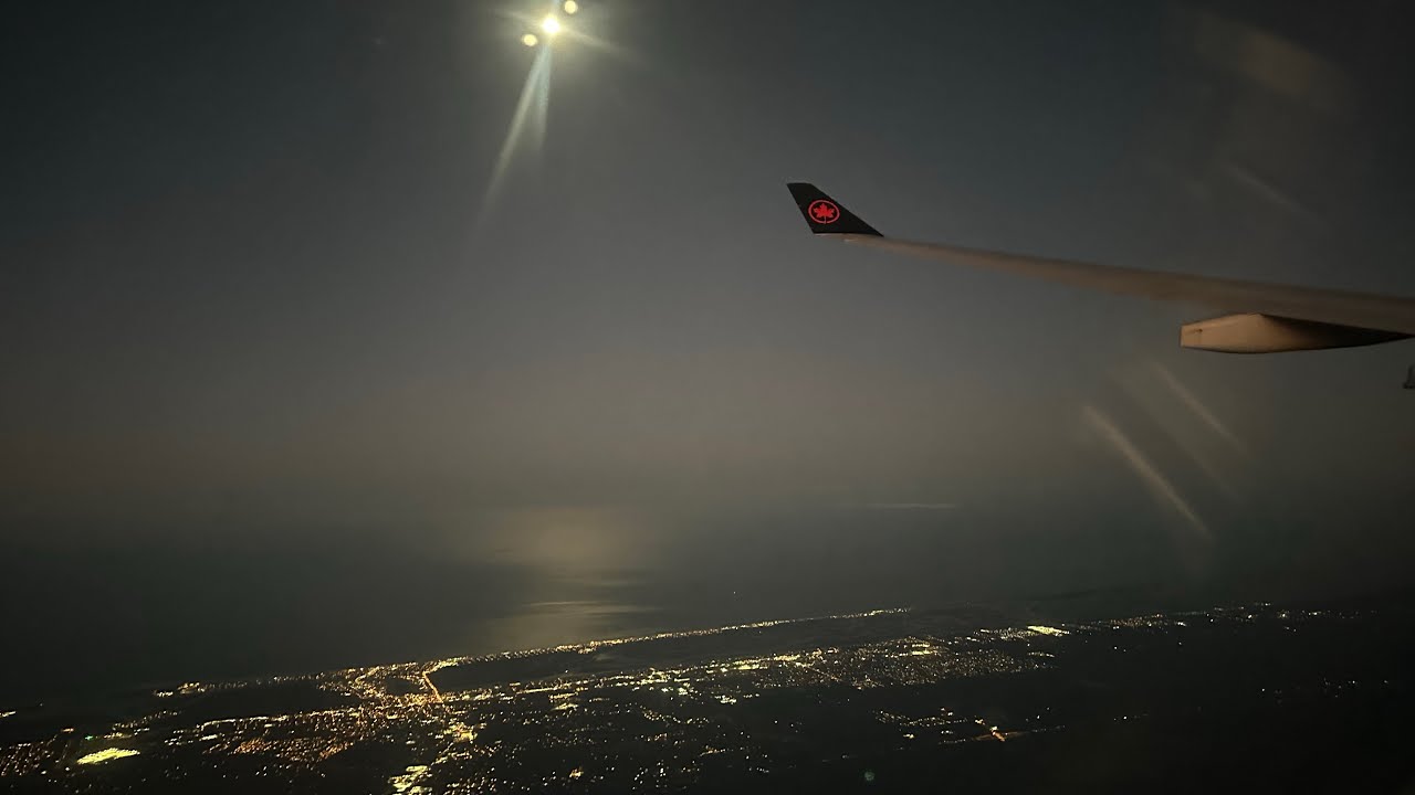Stunning Night Landing in Orlando | Air Canada Airbus A330