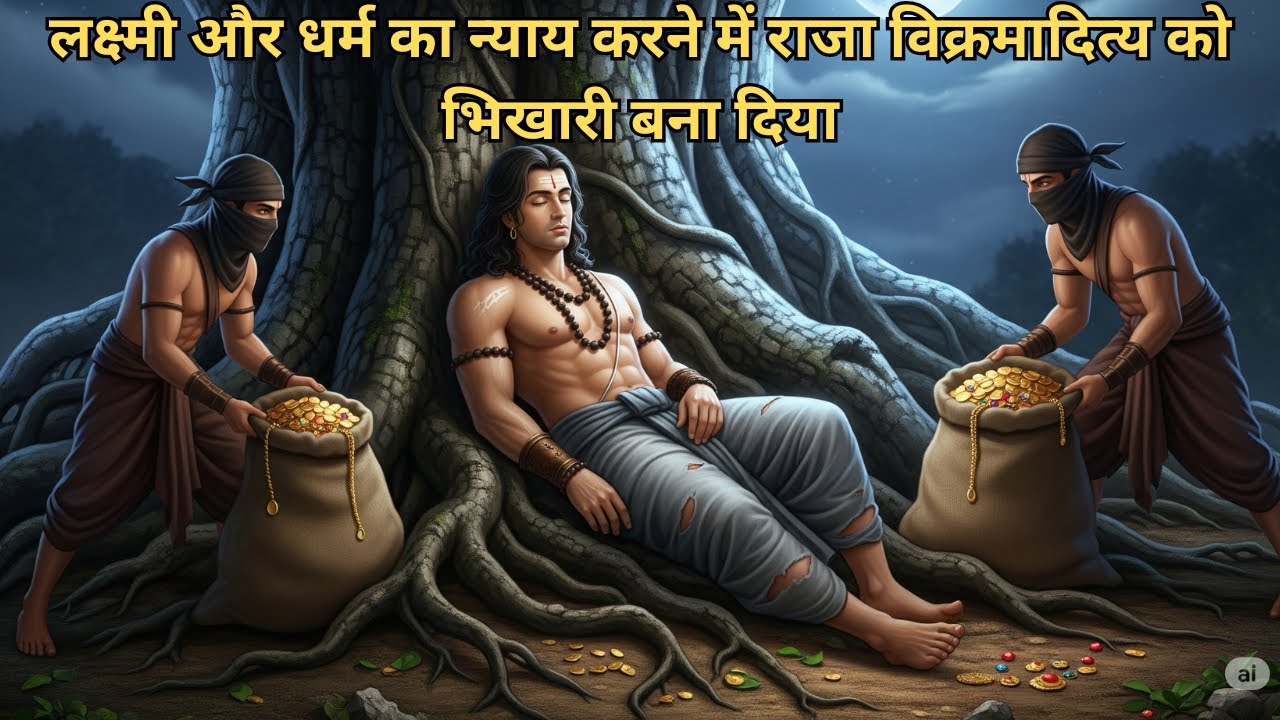 लक्ष्मी और धर्म का न्याय करने में राजा विक्रमादित्य को भिखारी बना दिया | #MoralStory #IndianCulture