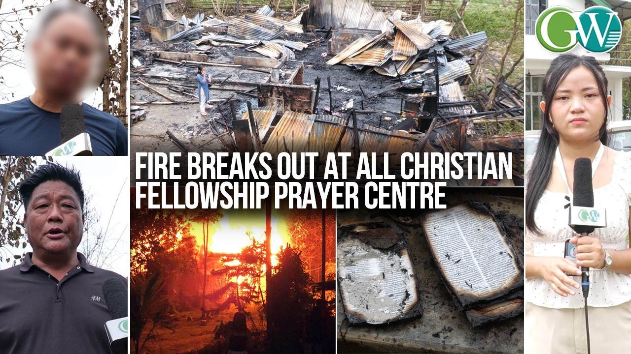 FIRE BREAKS OUT AT ALL CHRISTIAN FELLOWSHIP PRAYER CENTRE; PROPERTY WORTH LAKHS DESTROYED