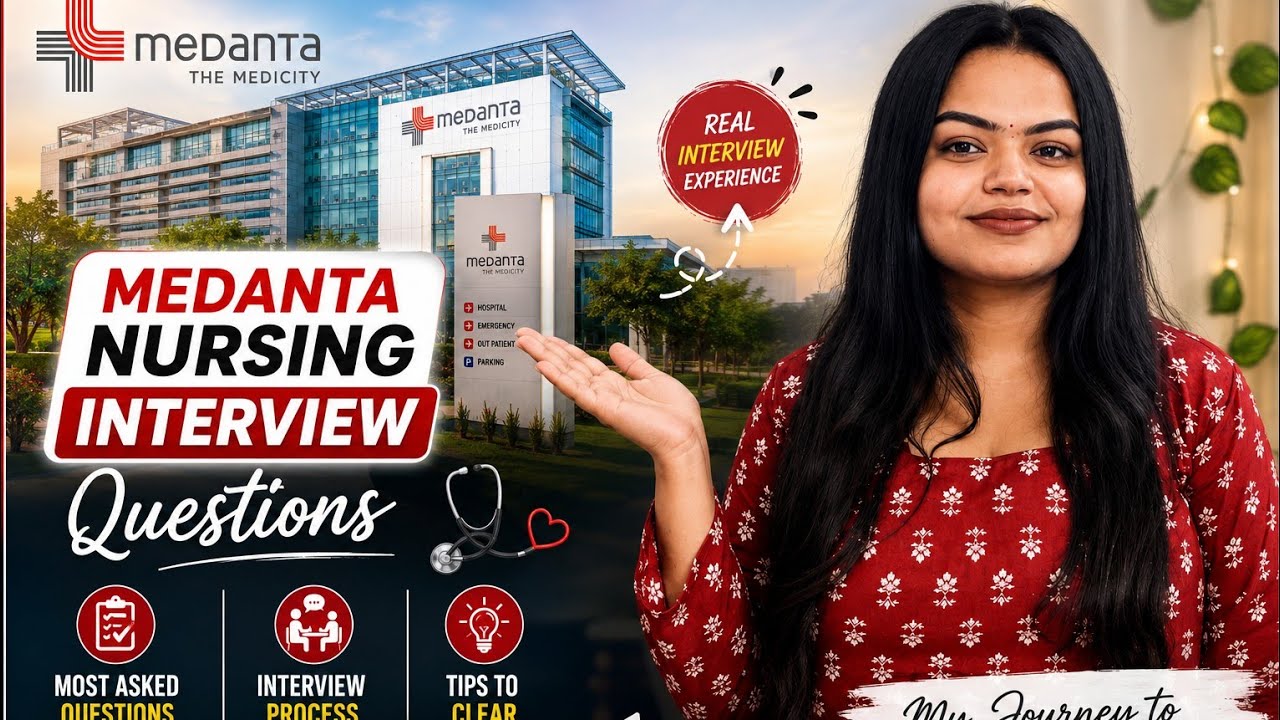 Nursing interview AT medanta hospital gurugram #StaffNurse #FresherNurse #question #goviral
