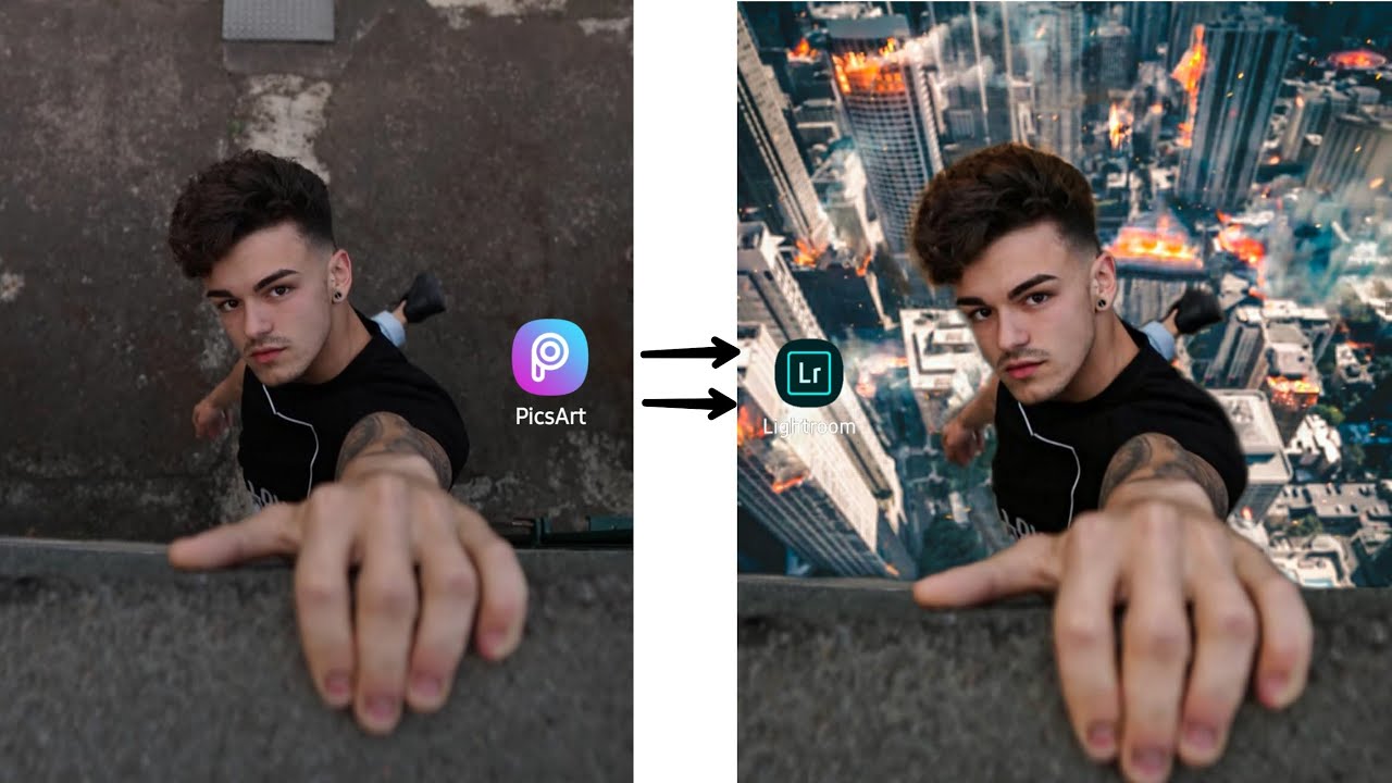 kellensworld new wall falling photo editing Instagram viral editing