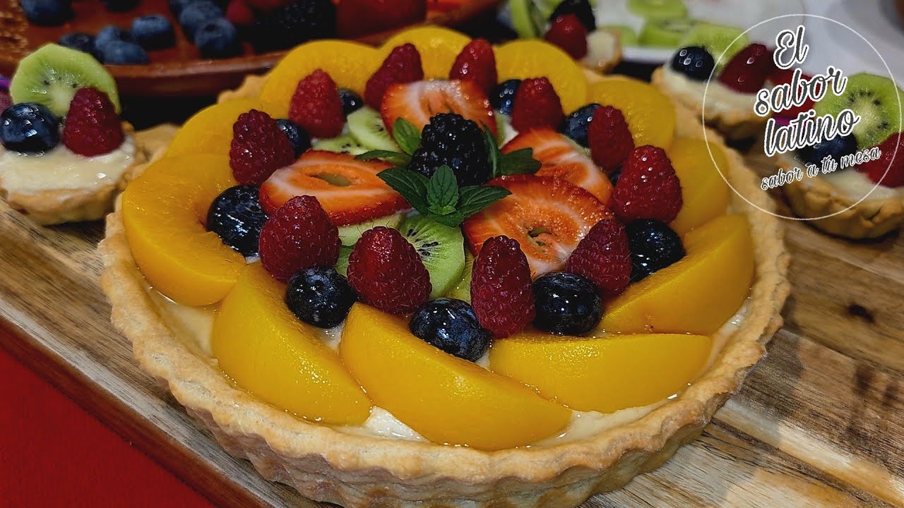 🔴 ¡Tartaleta de Frutas con Crema Pastelera!  Riquisima💥