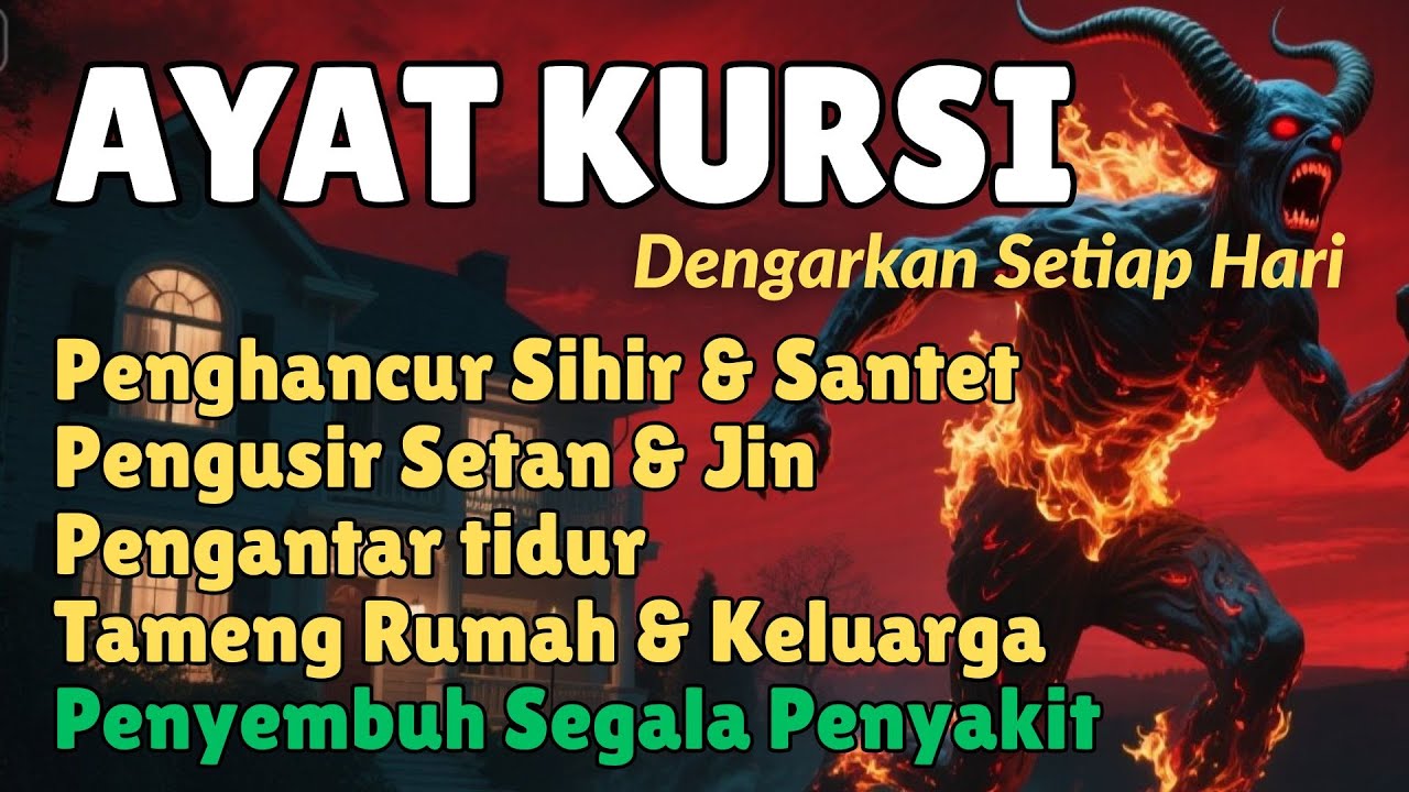 Ayat Kursi Pengusir Setan dan Jin 🔥 Ayat Kursi Merdu Pengantar Tidur