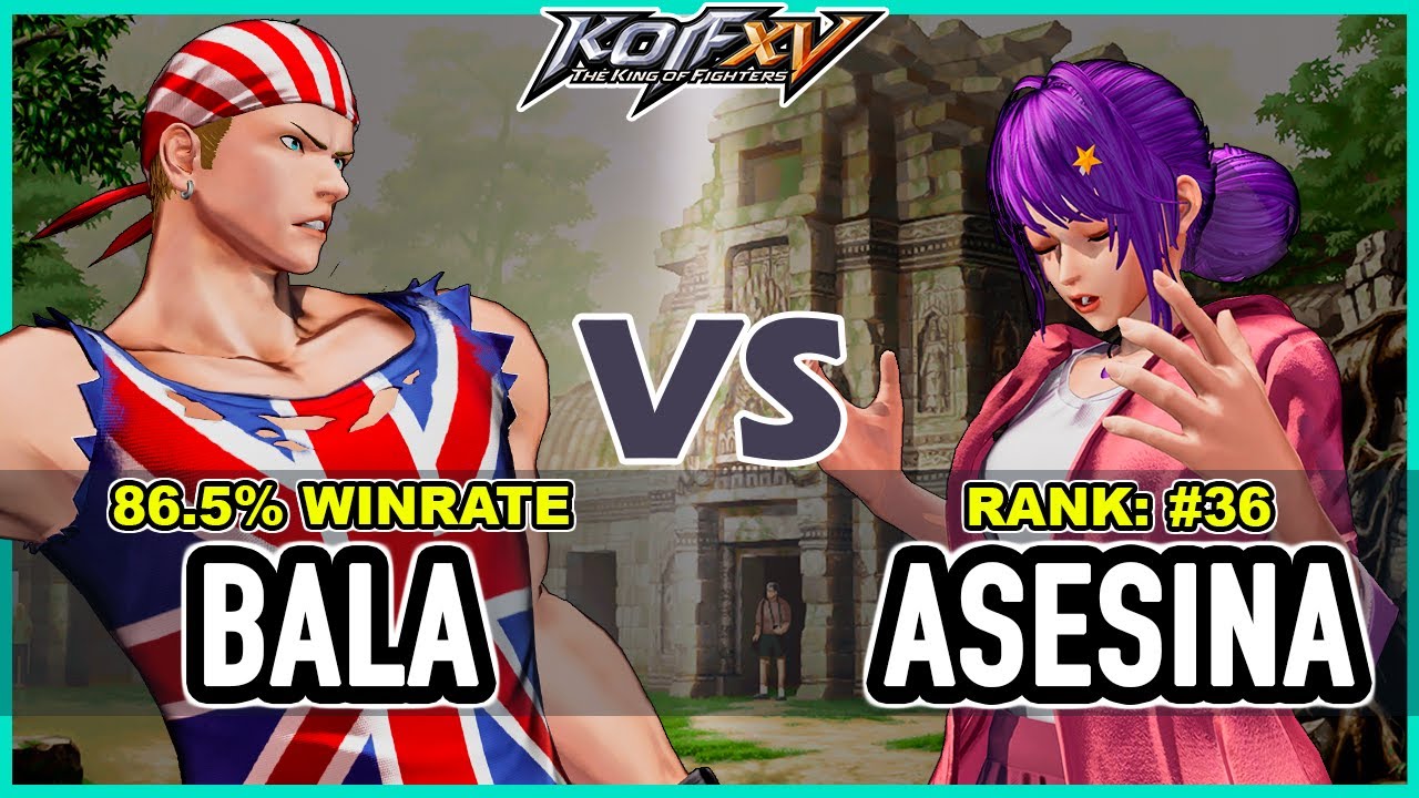 KOF XV 🔥 Bala (Billy/Iori/K') vs Shermie Asesina (Athena/Shermie/Leona) 🔥 Steam