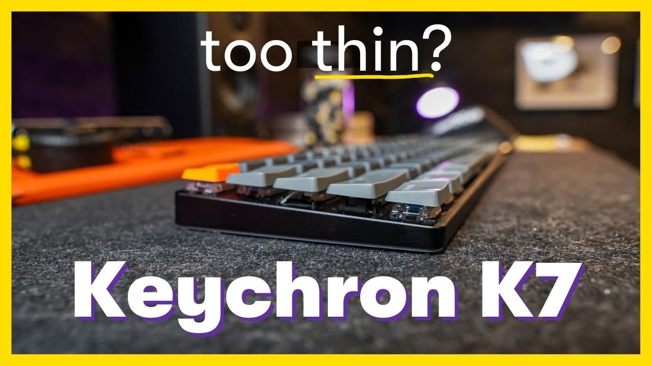 Keychron K7 Review, Unboxing, & Sound Test // The best TRAVEL, budget, ultra-slim keyboard ever??