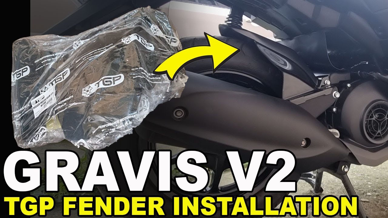Mio Grear and Mio Gravis V2 TGP Rear Fender Installation | TGP Rear Fender