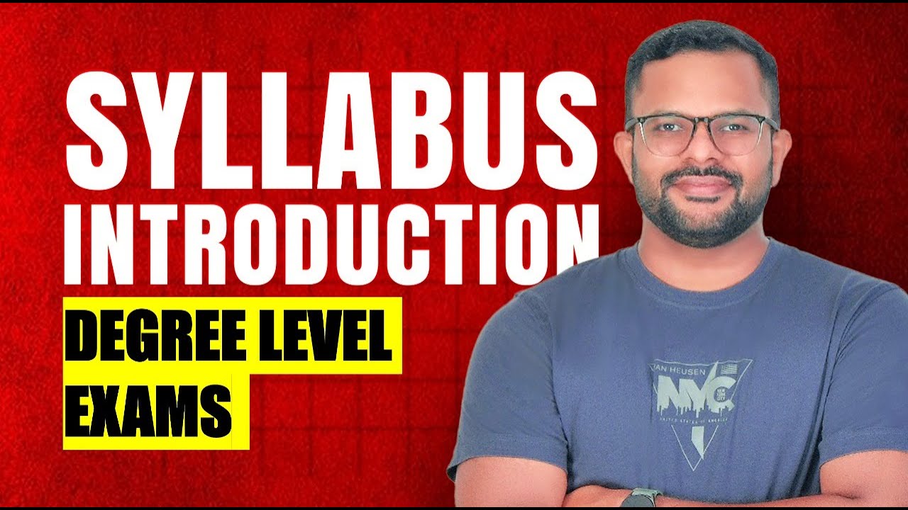 DEGREE LEVEL EXAMS MATHS SYLLABUS INTRODUCTION