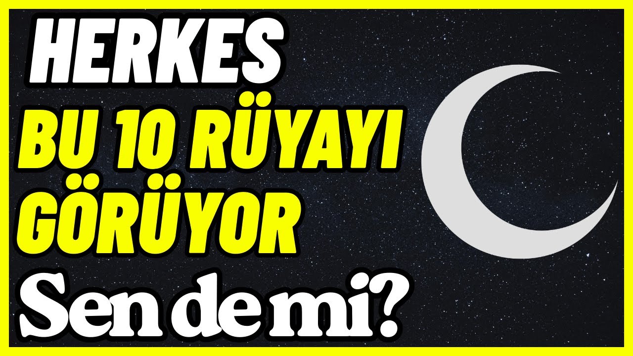 Bu 10 Rüyayı Herkes Görüyor-Düşmek, Uçmak, Takip Edilmek..-Rüya Yorumu-2.Bölüm.