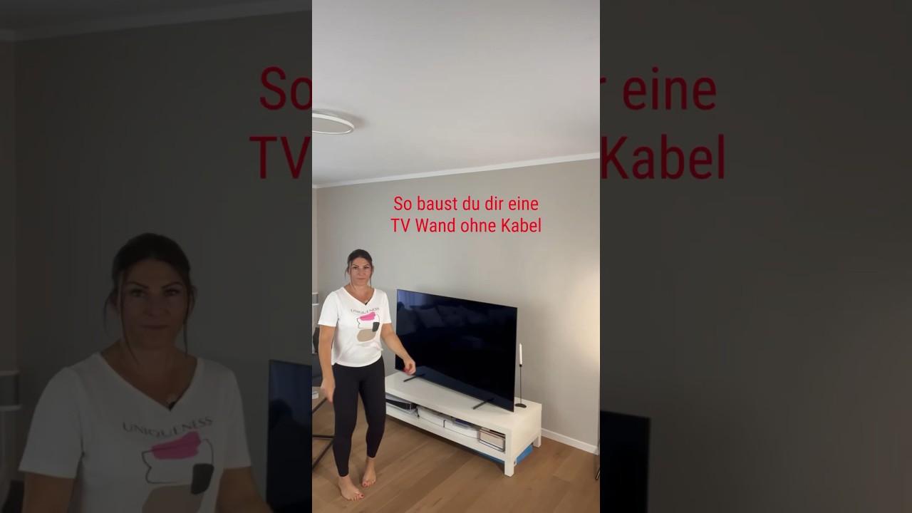 Kabelkanal Aufputz oder Unterputz - TV Wandmontage | Schluss mit dem Kabelsalat #kabelkanal #tvwall