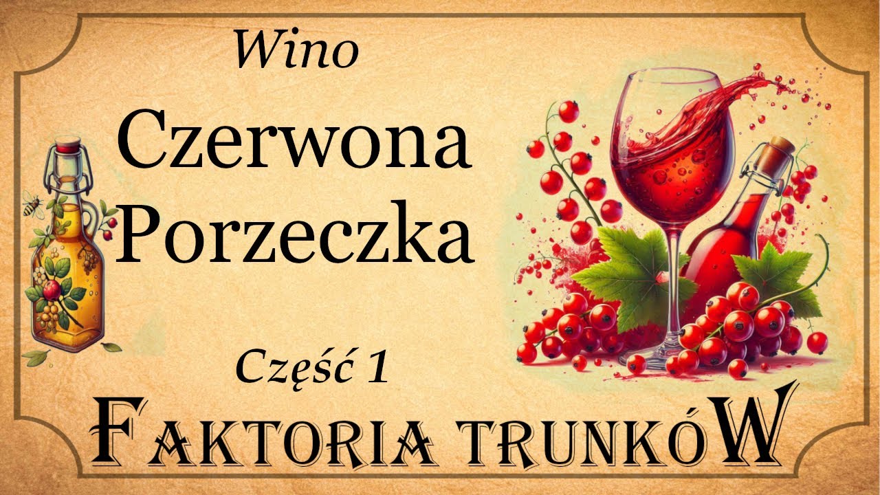 Wino z czerwonej porzeczki część 1