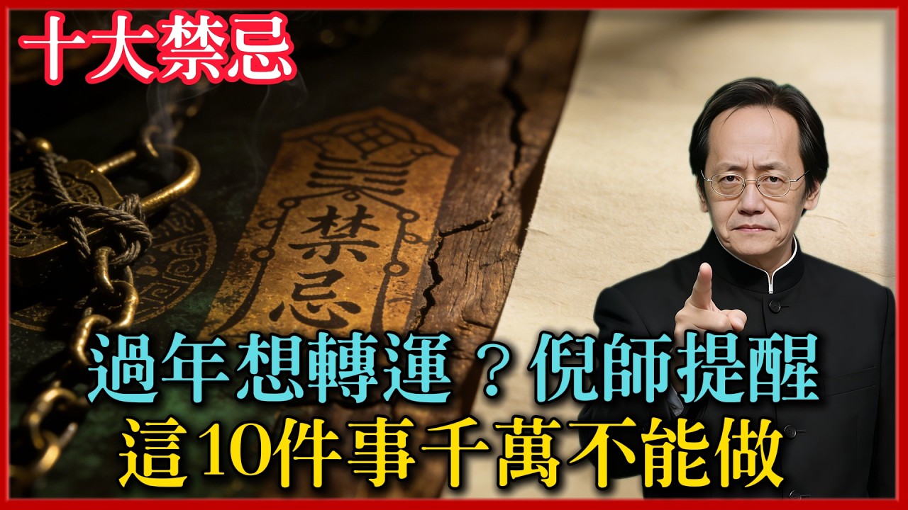 過年想轉運？倪海廈老師提醒：這10件事千萬不能做，90%的人不知道#倪海廈 #易經 #黃曆 #命理