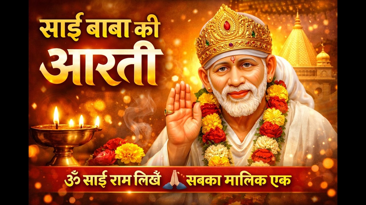 गुरुवार विशेष | साईं बाबा की आरती | Sai Baba Aarti | सबका मालिक एक 🙏