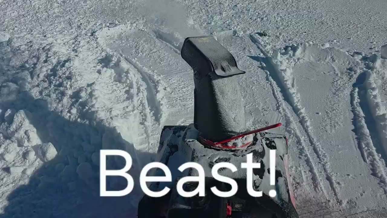 Absolute Beast! Ariens Professional 21 vs. Heavy Street Snow Pile 