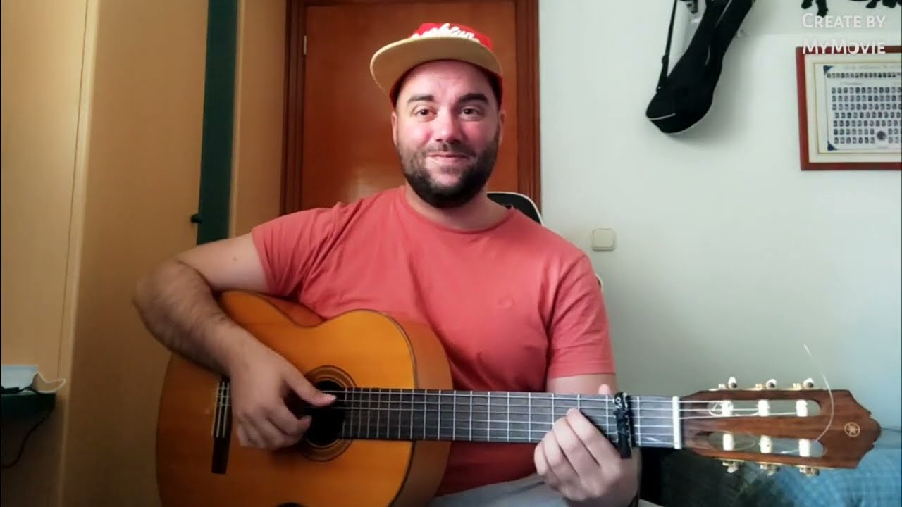 Cómo tocar FUE de  Manuel Carrasco ( tutorial guitarra fácil) acordes en descripción