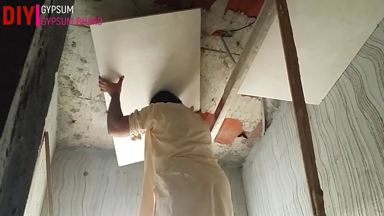Pop false ceiling designs bathroom ||DIY GYPSUM & GYPSUM BOARD