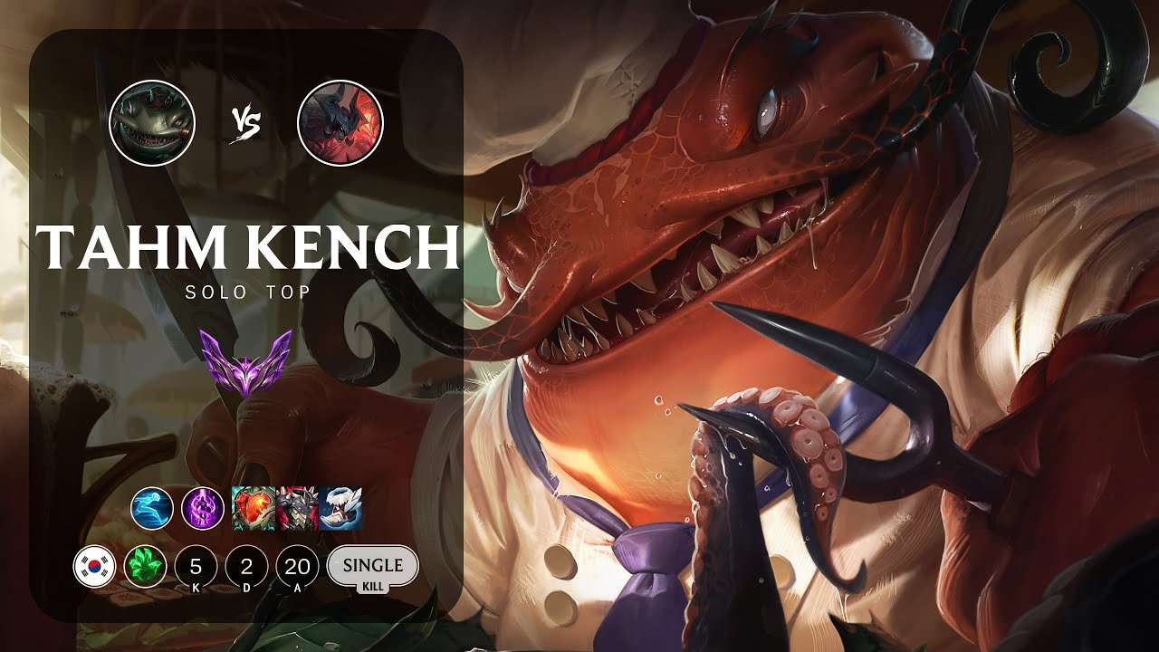 Tahm Kench Top vs Aatrox - KR Master Patch 14.3