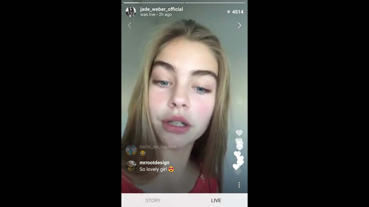Jade Weber (2017-11-22) (Instagram Live Video Replay with Overlay)