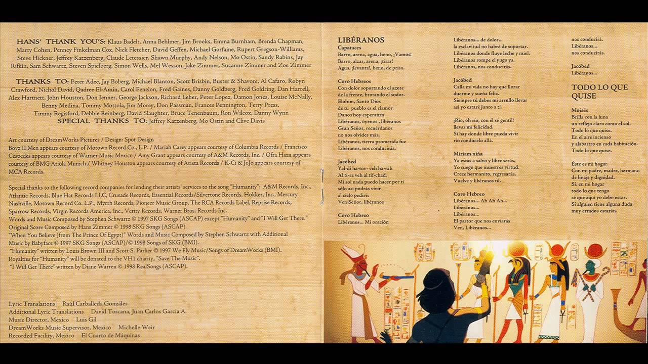 El Príncipe de Egipto - Liberanos - Español