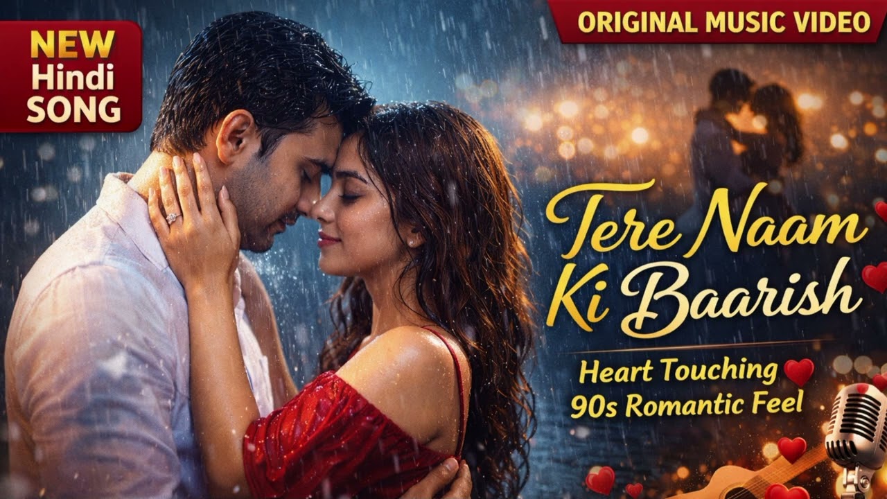 Tere Naam Ki Baarish ❤️ | 90s Sadabahar Romantic Song | Kumar Sanu Style | New Hindi Love Song 2026