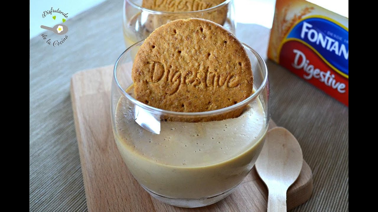 CREMA DE GALLETAS Y CARAMELO  (POSTRE FÁCIL)