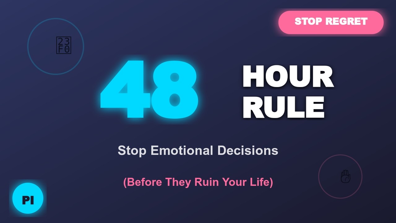 The 48-Hour Rule (Stop Emotional Decisions From Ruining Your Life)