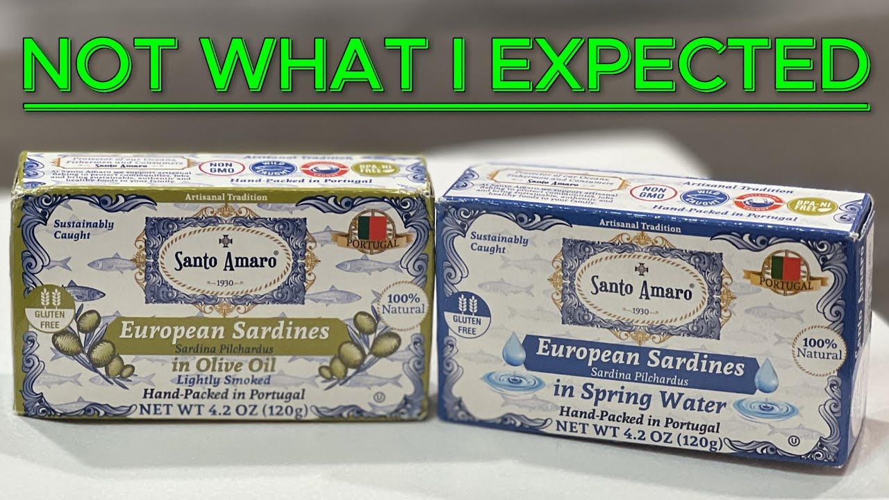 SANTO AMARO SARDINES!  Oil vs spring water!