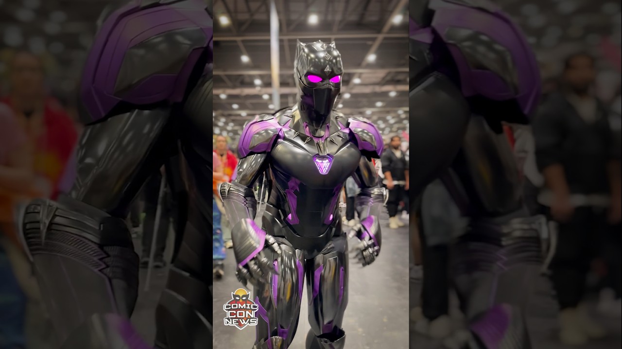 Black Panther x Iron Man Hybrid Cosplay #shorts #marvel #ironman #blackpanther #mcu