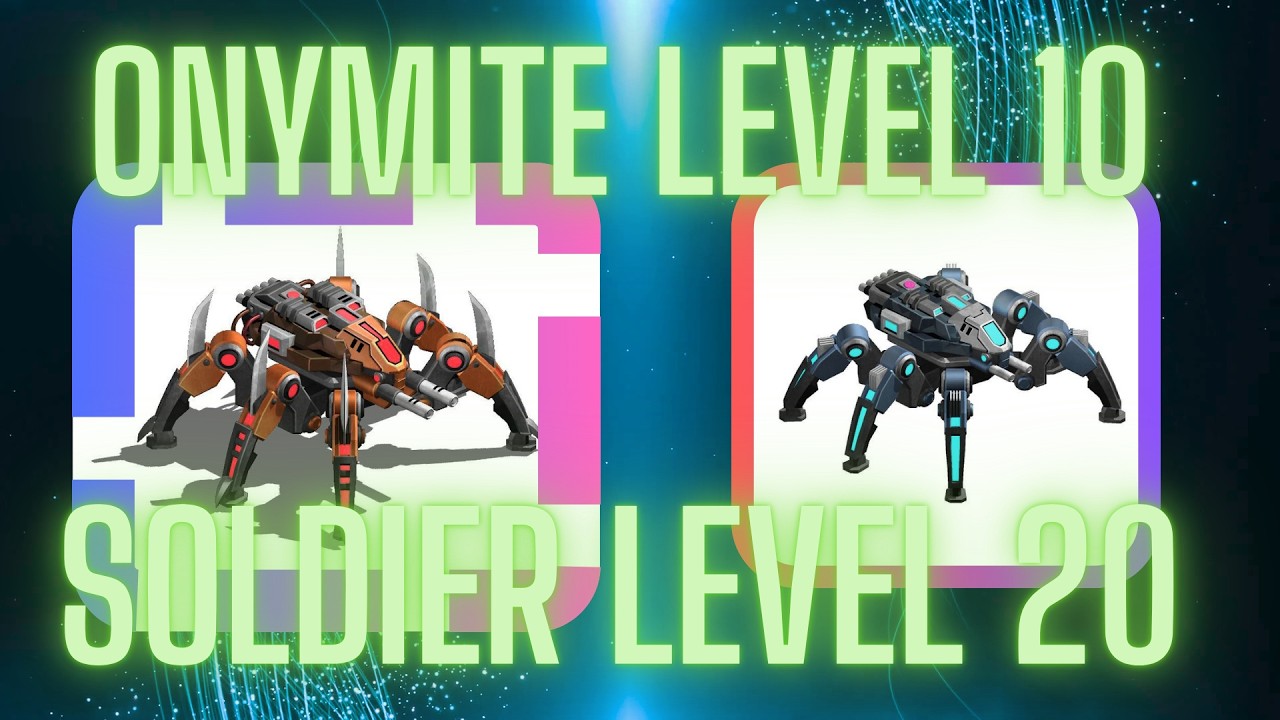 War Commander Warlord Onymite level 10 / Soldier Drone level 20 Smoke Conqueror Bases .