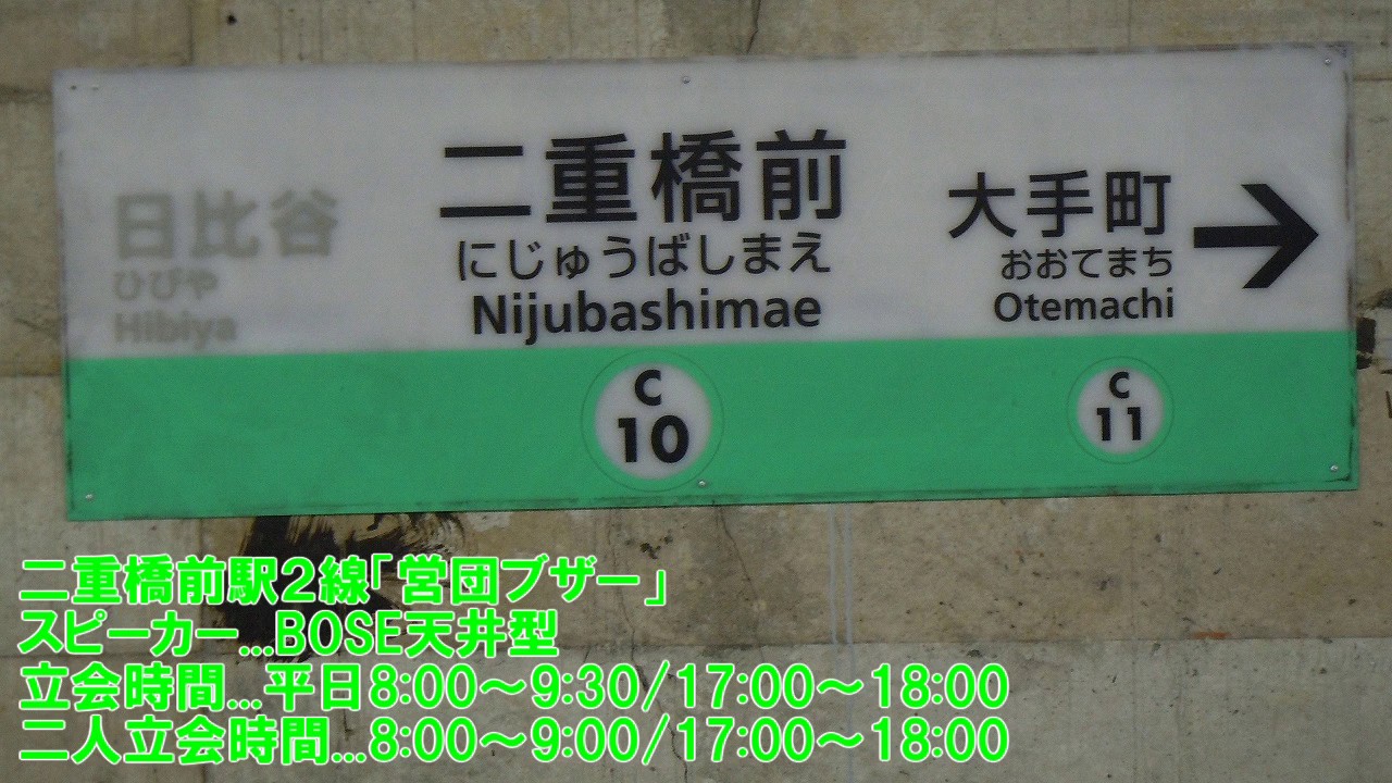 東京メトロ千代田線　全駅発車サイン音集(2016年1月現在)