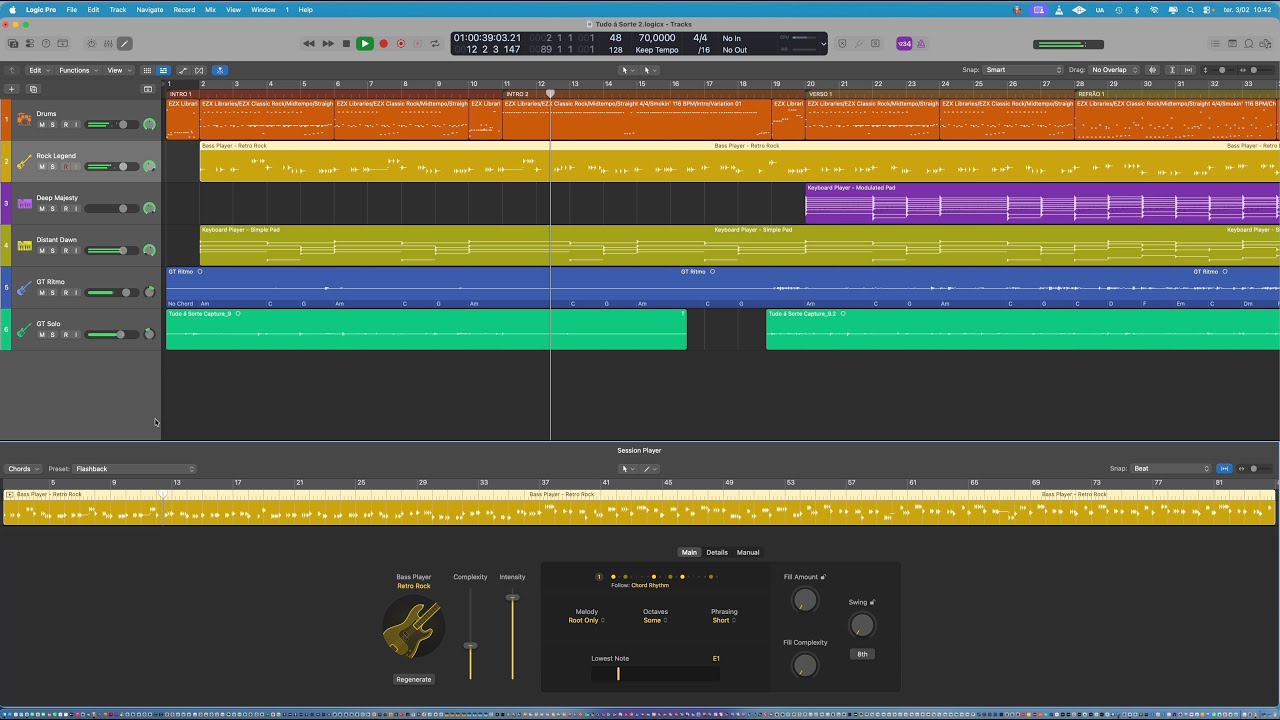 Logic Pro 12 - Criar uma Música com a Chord Track !! FÁCIL !!