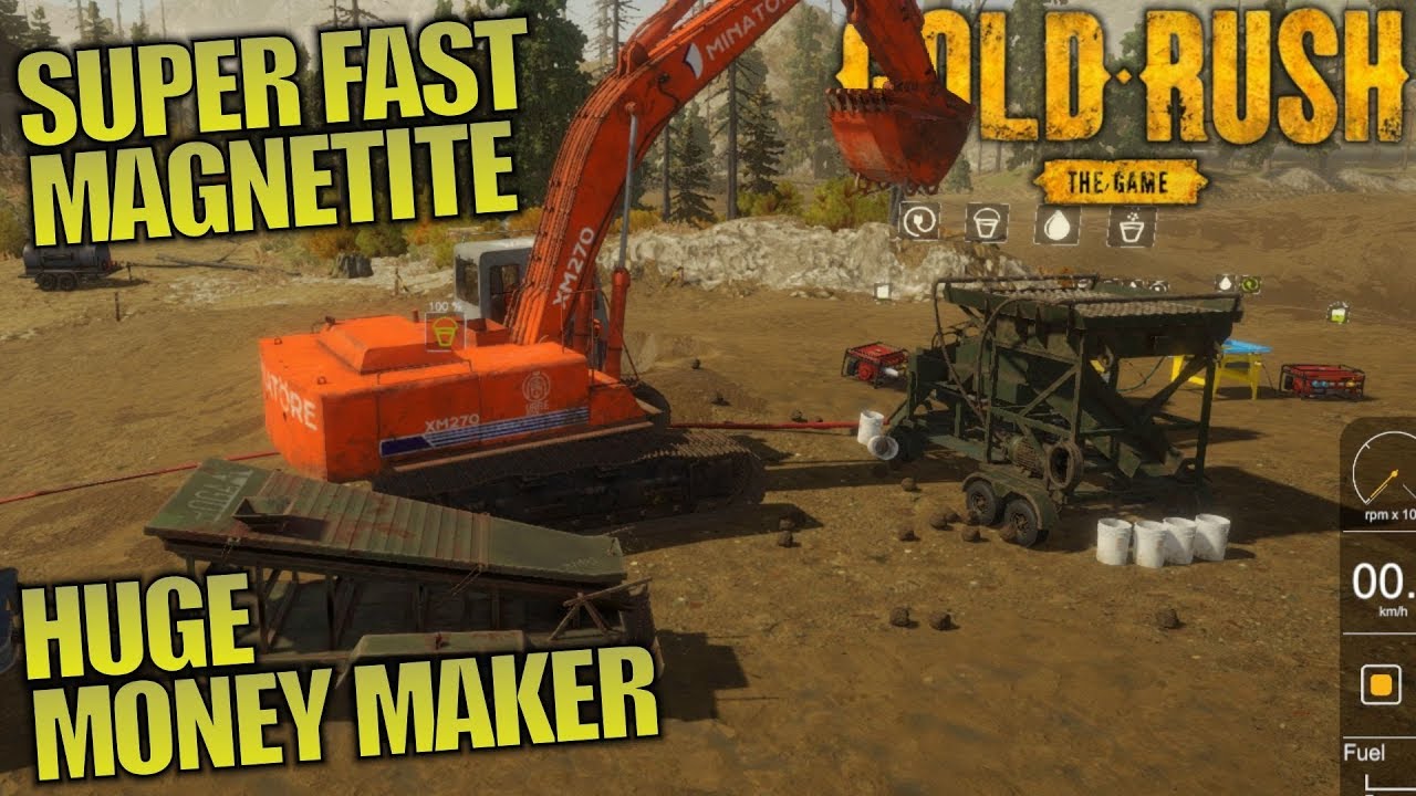 SUPER FAST MAGNETITE HUGE MONEY MAKER | Gold Rush: The Game | Let's Play Gameplay | S01E06