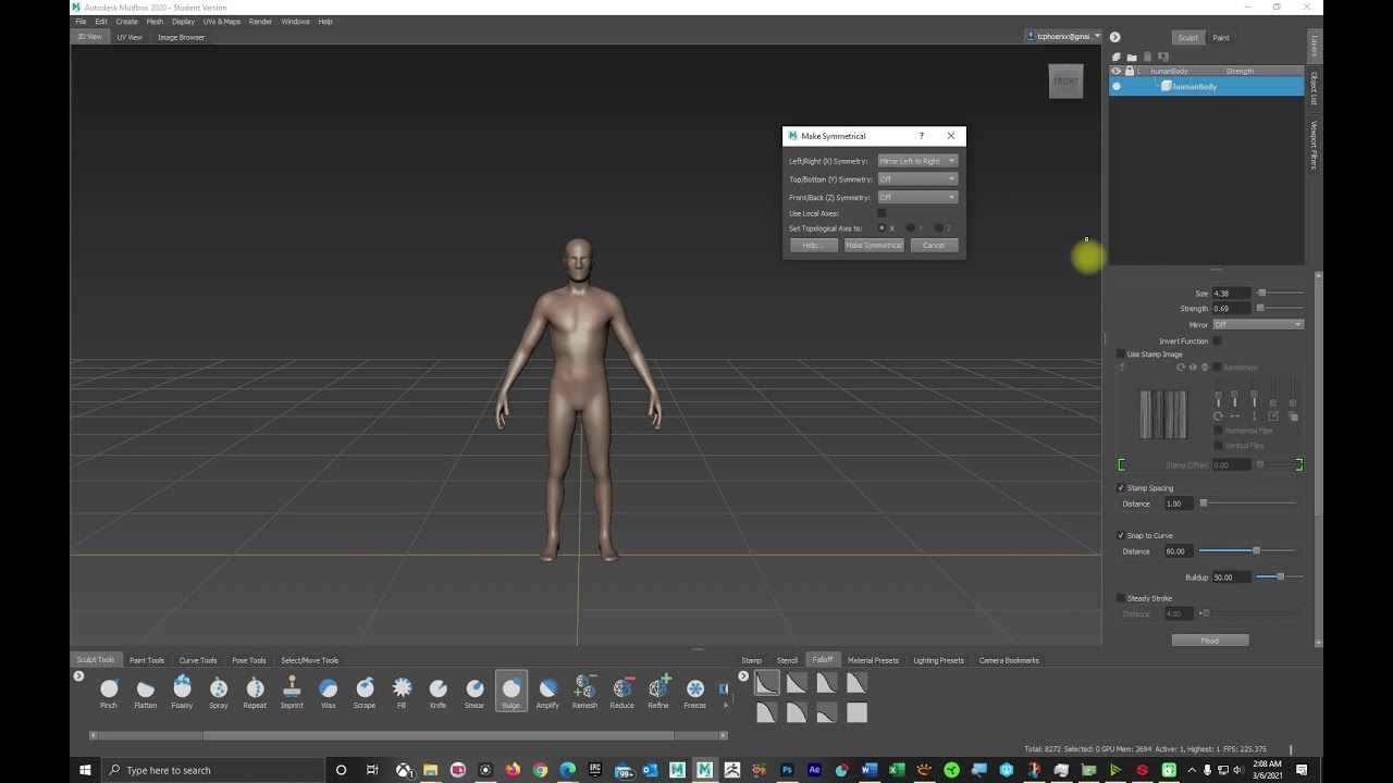Mudbox Mirroring Symmetry