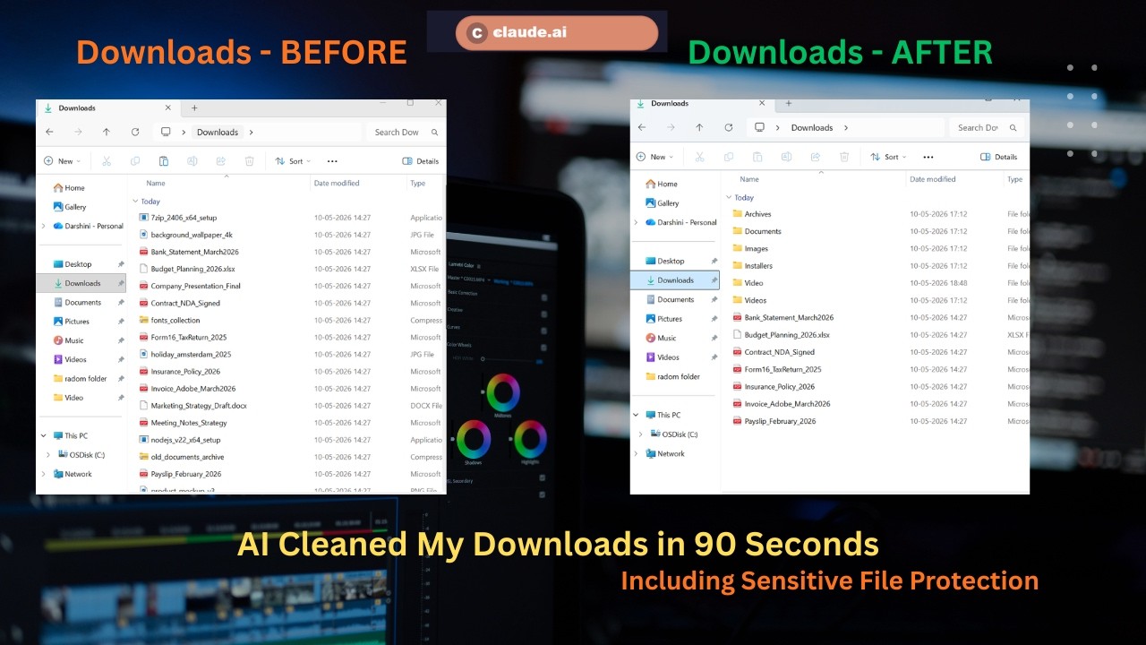 I Let AI Organise My Messy Downloads Folder &mdash; Here's What Happened