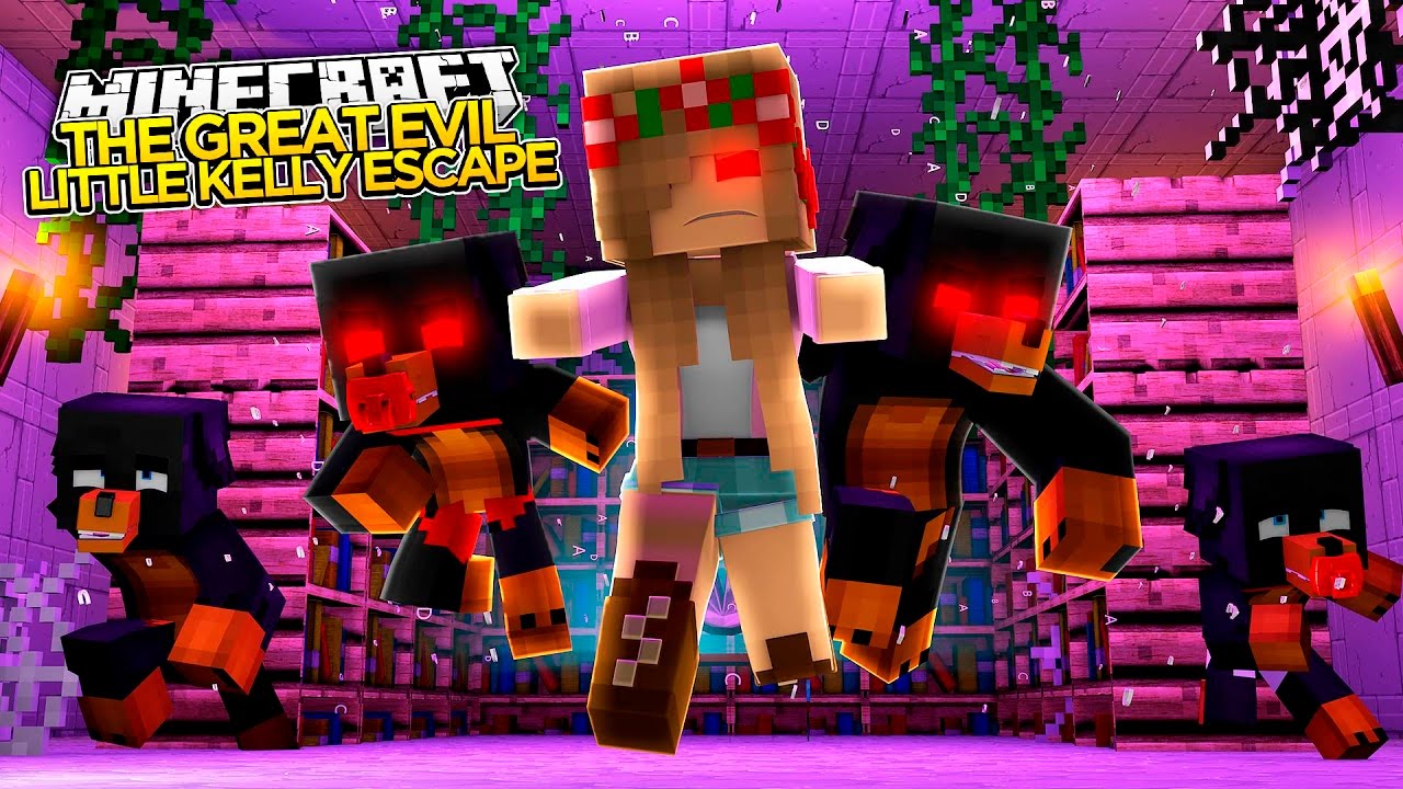 Minecraft NIGHTMARES - THE GREAT EVIL LITTLE KELLY ESCAPE - Little Baby Max