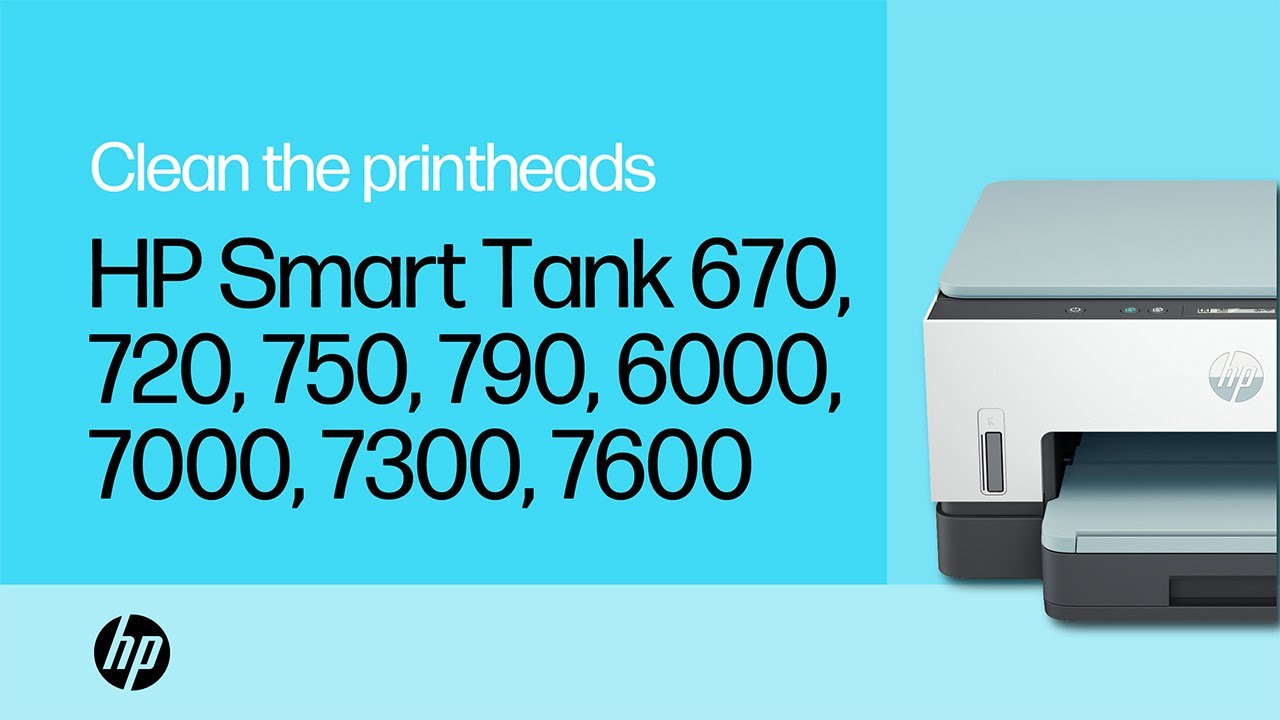 Clean the printheads to improve print quality | HP Smart Tank 670 720 750 790 6000 7000 7300 7600