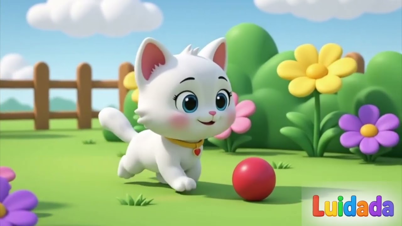 🐱 A Gatinha Mimi Brinca com a Bolinha 🎵 | M&uacute;sica Infantil Divertida