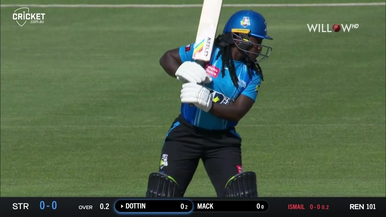 Deandra Dottin 55 runs vs Melbourne Renegades Women