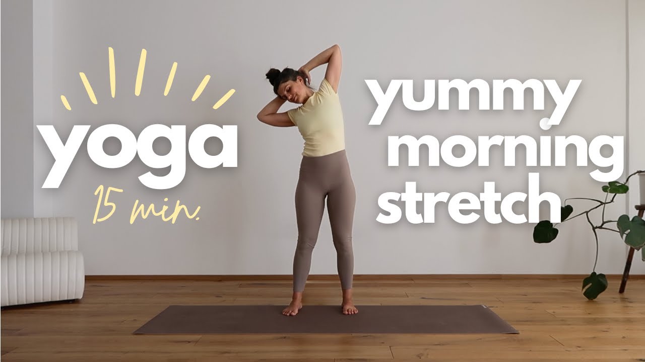 Yoga Morgenroutine | 15 Minuten für den besten Start in den Tag | Yummy Yoga Morning Stretch